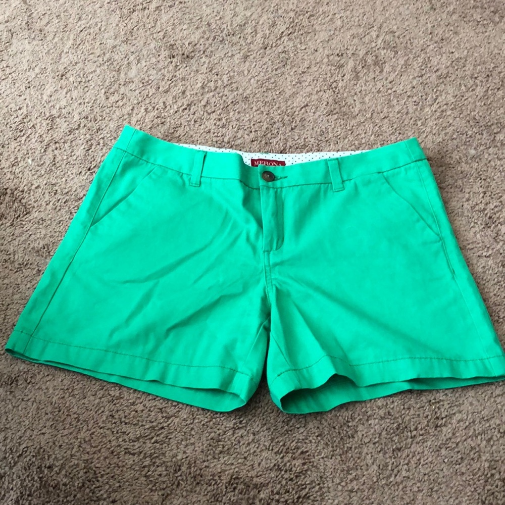Green shorts